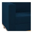Ver imagem 3 de Poltrona Decorativa Europa Suede Azul Marinho