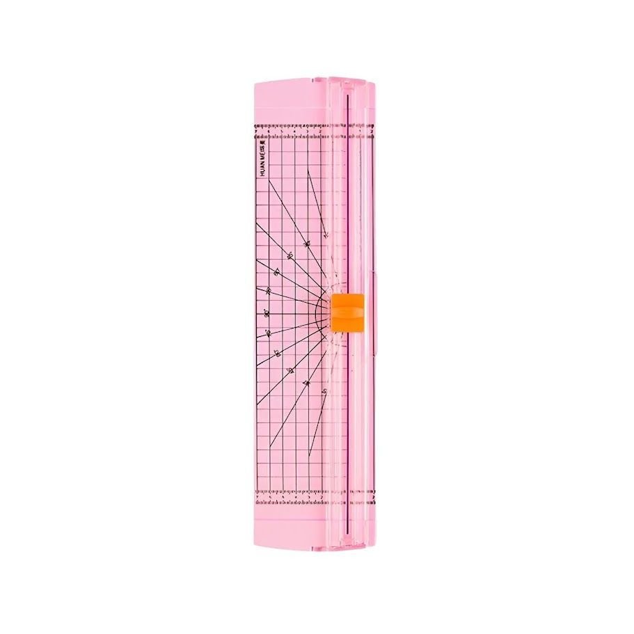 Guilhotina Papel A4 Cortador Refiladora Lâmina 10fls Rosa