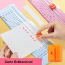 Ver imagem 3 de Guilhotina Papel A4 Cortador Refiladora Lâmina 10fls Rosa