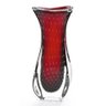 Vaso Em Cristal Murano Vermelho - São Marcos 42Cm - 1