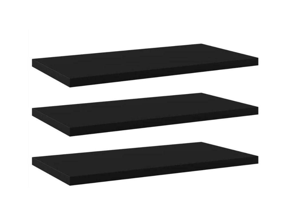 Kit 3 Prateleiras Mdf 90x20 Suporte Invisível Preto