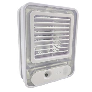 Ventilador Umidificador Touch 3 Velocidades Led Usb Verao Calor Cozinha Mesa Casa Trabalho Estudo Po