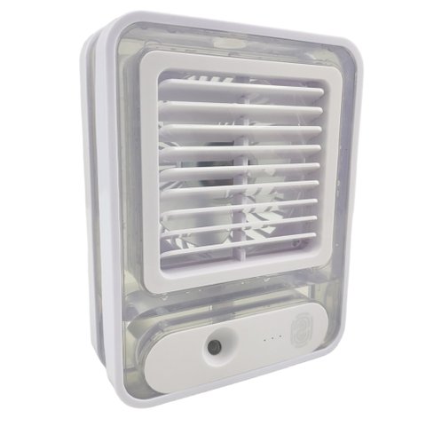 Ventilador Umidificador Touch 3 Velocidades Led Usb Verao Calor Cozinha Mesa Casa Trabalho Estudo Po