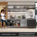 Ver imagem 6 de Armário de Cozinha Completa Suspenso 260cm Cinza Nice Madesa 13