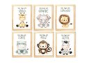 Ver imagem 1 de Kit Quadro Infantil Safari Decorativo Quarto Criança Enxoval Bebê