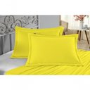 Ver imagem 4 de Porta Travesseiro Matelado Nobre 2 Peças Malha 100% Algodão - Amarelo