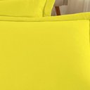 Ver imagem 2 de Porta Travesseiro Matelado Nobre 2 Peças Malha 100% Algodão - Amarelo
