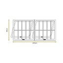 Ver imagem 5 de Vitro Maxim Ar com Grade 2 Seções Branco 80x200 Linha 25 Jade