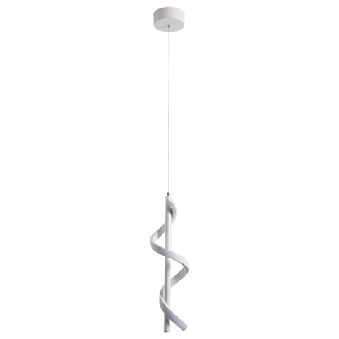 Pendente Espiral Branco 40cm Led 12w 3200k Bivolt Paris Luz