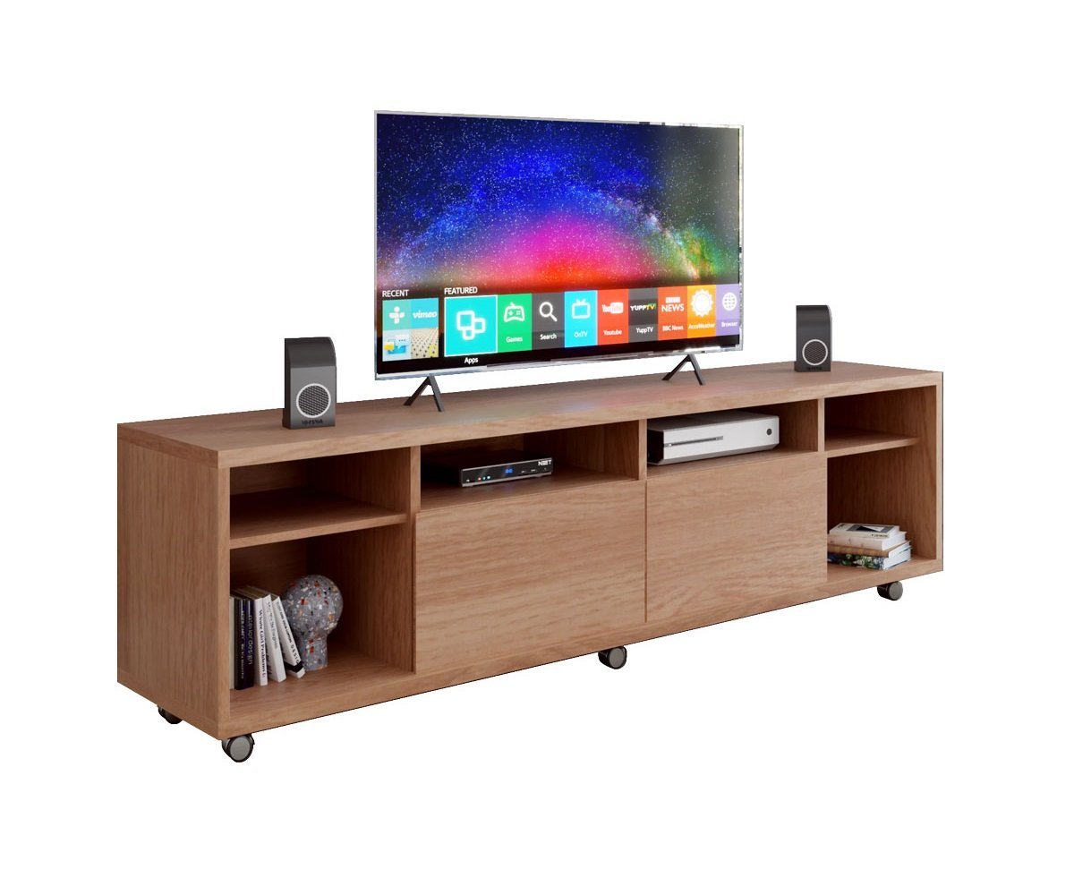 Rack Para TV Arizona 1.8 Castanho – MóveisAqui | MadeiraMadeira