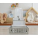 Ver imagem 2 de Kit Higiene Bebê Moderno Porcelana Quarto Térmica Banho - Cinza