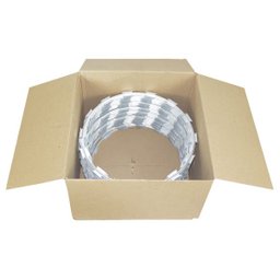 Cerca concertina simples galvanizada 45cm caixa para 05 metros com kit de instalação (20 voltas) - 4