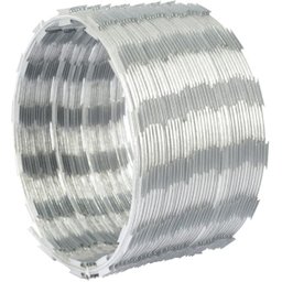 Cerca concertina simples galvanizada 45cm caixa para 05 metros com kit de instalação (20 voltas) - 2