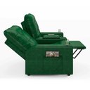 Ver mais imagens de Poltrona do Papai Reclinável Sala de Cinema Movie 2 Lugares Manual Baú USB PU Verde Musgo G23 Gran B