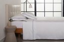 Ver imagem 4 de Jogo de Cama Queen Sublime Branco C/ Ponto Cheio Azul Marinho 4 Peças Buddemeyer