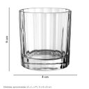 Ver imagem 7 de Jogo 6 Peças Copo Baixo de Vidro 300ml Transparente 9x8x8cm Água Suco Drinks Bar