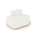 Ver imagem 5 de Sofá 4 Lugares Orgânico com Chaise e 3 Módulos Berlim bouclê Off K01 - D'Rossi Off White-cinza