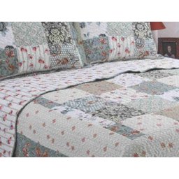 Colcha Dupla Face Casal Queen Cobre Leito Estampada Lucia Sultan - 3