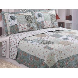 Colcha Dupla Face Casal Queen Cobre Leito Estampada Lucia Sultan - 2