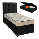 Ver imagem 1 de Kit Cabeceira + Cama Box Bau + Colchão Solteiro D33 Maxsono Paropas