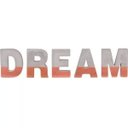 Ver imagem 1 de Palavra Dream Cimento Decorativo 45x11,5cm 09455