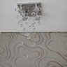 Lustre de cristal para Quarto com 80cm de altura e base de inox espelhado de 20x20cm - 2