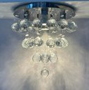 Ver imagem 2 de Lustre de Cristais Legítimos K9 de 40mm para Sala ,quarto,70cm de Altura