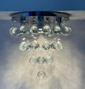 Ver imagem 3 de Lustre de Cristais Legítimos K9 de 40mm para Sala ,quarto,70cm de Altura