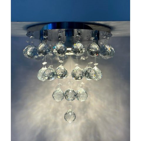 Lustre de Cristais Legítimos K9 de 40mm para Sala ,quarto,70cm de Altura