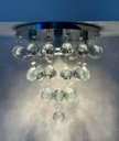 Ver imagem 1 de Lustre de Cristais Legítimos K9 de 40mm para Sala ,quarto,70cm de Altura