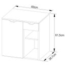 Ver imagem 3 de Gabinete de Banheiro 60 Cm 1 Porta 1 Gaveta Romana Mármore Branco