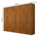 Ver imagem 4 de Guarda-Roupa Casal 6 Portas 6 Gavetas Roma Bianchi Móveis