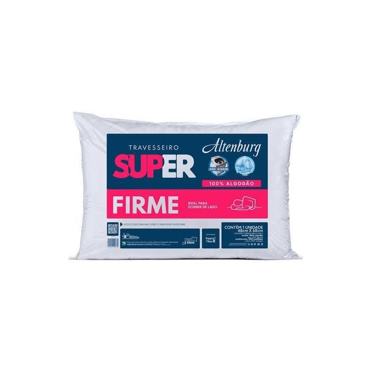 Travesseiro Altenburg Super Firme 100% Algodão - Branco