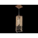 Ver imagem 2 de Lustre Pendente acabamento cobre pedras de cristais corrente Modelo Princesa uso