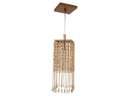 Ver imagem 1 de Lustre Pendente acabamento cobre pedras de cristais corrente Modelo Princesa uso