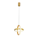 Ver imagem 1 de Pendente Led Ø22cm 26w 1820lm 3000k Bivolt Metal Dourado e Silicone