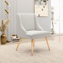 Ver imagem 2 de Cadeira Sala de Jantar Pé Palito Natural Kit 2 Liz Boucle Cinza D03 - D’Rossi