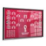 Quadro Decorativo Tabela de Jogos Copa do Mundo-24x34Cm - 1