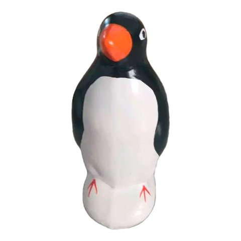 Pinguim Imperador em Cerâmica Decorativo de Geladeira e Aparador