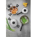 Ver imagem 2 de Jogo de Panelas Tramontina Brava Baquelite em Aço Inox com Fundo Triplo e Cabos e Alças de Baquelite