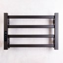 Ver imagem 2 de Toalheiro Térmico Elétrico para Banheiro 30x45cm - Preto - 110v