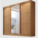 Ver imagem 1 de Guarda Roupa Cristal 3 Portas Ddoro Móveis - Cinamomo