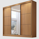 Ver imagem 1 de Guarda Roupa Cristal 3 Portas Ddoro Móveis - Cinamomo