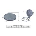Ver imagem 3 de Tampa Tampão de Chão Circular T050 Alumínio Articulado 50cm