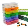 Porta Comprimidos Semanal Caixa De Medicamentos Comprimidos E Suplementos Com 28 Divisórias - Kangur - 1