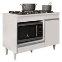 Ver imagem 1 de Balcão Multiuso para Cooktop 4 Bocas Georgia Branco - Lumil Móveis