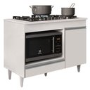 Ver imagem 2 de Balcão Multiuso para Cooktop 4 Bocas Georgia Branco - Lumil Móveis