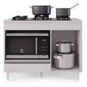 Ver imagem 3 de Balcão Multiuso para Cooktop 4 Bocas Georgia Branco - Lumil Móveis