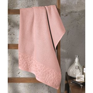 Toalha De Banho Dohler Felpudo Jacquard Confort Rosa