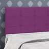 Cabeceira Estof para Cama Box Solt 90cm Clean Veludo Berinj - 2